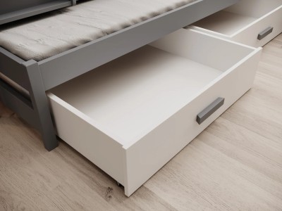 ДЕТСКИ КРЕВЕТ НА СПРАТ ЛЕИА СО ДУШЕК СИВА